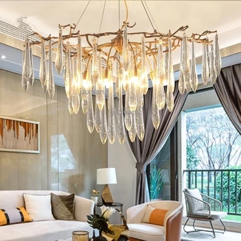 Luxury Copper Pendant Lights Crystal Living Room Creative Hanging Lamp Hotel Villa Bedroom Restaurant Light Fixtures Loft Decor 
Luxury Copper Pendant Lights Crystal Living Room Creative Hanging Lamp Hotel Villa Bedroom Restaurant Light Fixtures Loft Decor