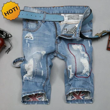 HOT 2020 Mens Straight Hole Ripped Distressed graffiti Wash Light Blue Short Jeans Men Stitching Retro Knee Length Shorts 28-36
HOT 2020 Mens Straight Hole Ripped Distressed graffiti Wash Light Blue Short Jeans Men Stitching Retro Knee Length Shorts 28-36