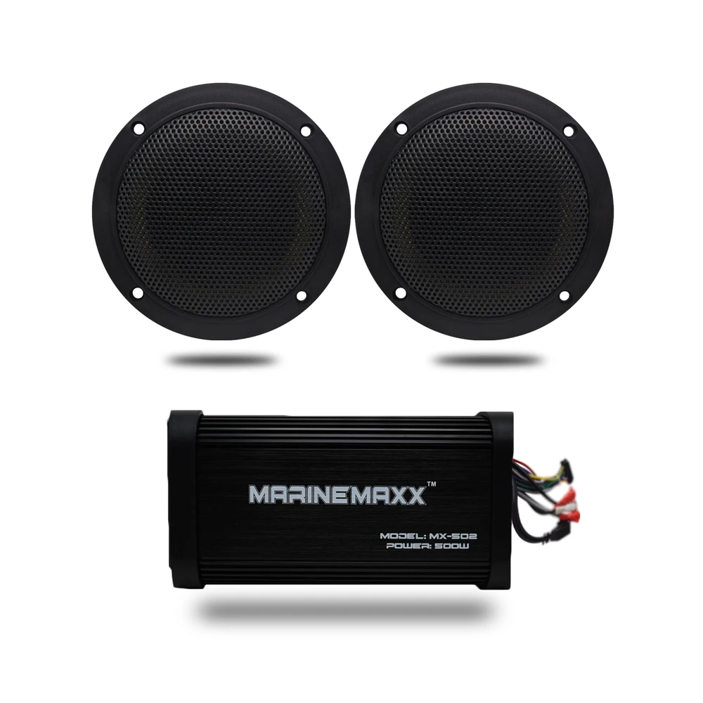 500W 4 Channels Waterproof Motorcycle Marine Boat Audio Bluetooth Amplifier Car Stereo + 4 Inch Marine Ceiling Outdoor Speakers
500W 4 Channels Waterproof Motorcycle Marine Boat Audio Bluetooth Amplifier Car Stereo + 4 Inch Marine Ceiling Outdoor Speakers