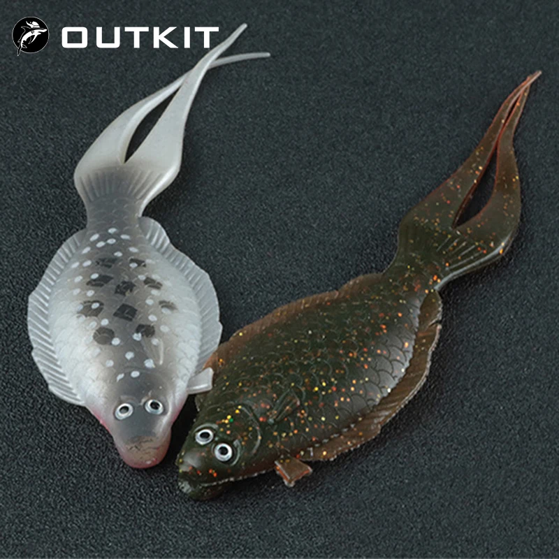 OUTKIT 2pcs/lot Soft Bait 13cm 8g 3d Fisheye Fishing Lure Soft Silicone Bait The Flounder Swim Tail Open Fork Soft Lure Pasca
OUTKIT 2pcs/lot Soft Bait 13cm 8g 3d Fisheye Fishing Lure Soft Silicone Bait The Flounder Swim Tail Open Fork Soft Lure Pasca