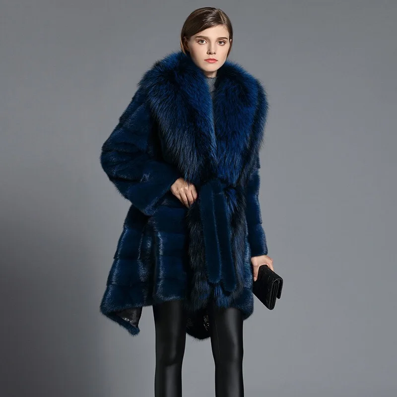 2017 Brand luxury women natural mink fur jacket long style With sashes elegant lady high quality winter fur coat TU144-049
2017 Brand luxury women natural mink fur jacket long style With sashes elegant lady high quality winter fur coat TU144-049