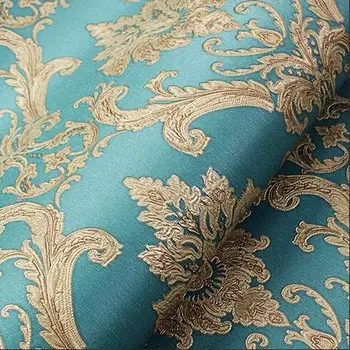 Thick European 3D Wallpaper Luxurious Vintage Floral Wallpaper Living Room Bedroom Walls Wallpaper Roll blue
Thick European 3D Wallpaper Luxurious Vintage Floral Wallpaper Living Room Bedroom Walls Wallpaper Roll blue