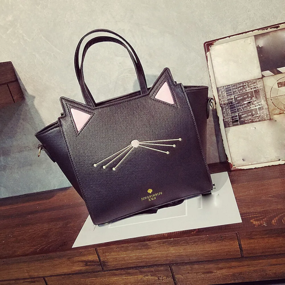 Women Handbags Large Capacity Lovely Women's Cat Ear Shoulder Bag Messenger Hand Bags Bolsas Feminina ##
Women Handbags Large Capacity Lovely Women's Cat Ear Shoulder Bag Messenger Hand Bags Bolsas Feminina ##