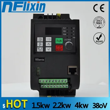 

4KW/5HP 3 Phase 380V/9A Frequency Inverter-Free Shipping-Shenzhen vector control 4KW Frequency inverter/ Vfd 4KW