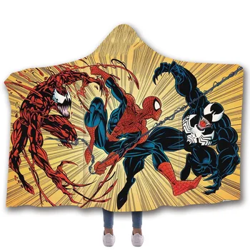 3D Venom Hooded Cloak For Adults Kids Cosplay Spider Man Blanket Warm Wearable Fleece Woman Girls Boys Blankets on the Sofa
3D Venom Hooded Cloak For Adults Kids Cosplay Spider Man Blanket Warm Wearable Fleece Woman Girls Boys Blankets on the Sofa