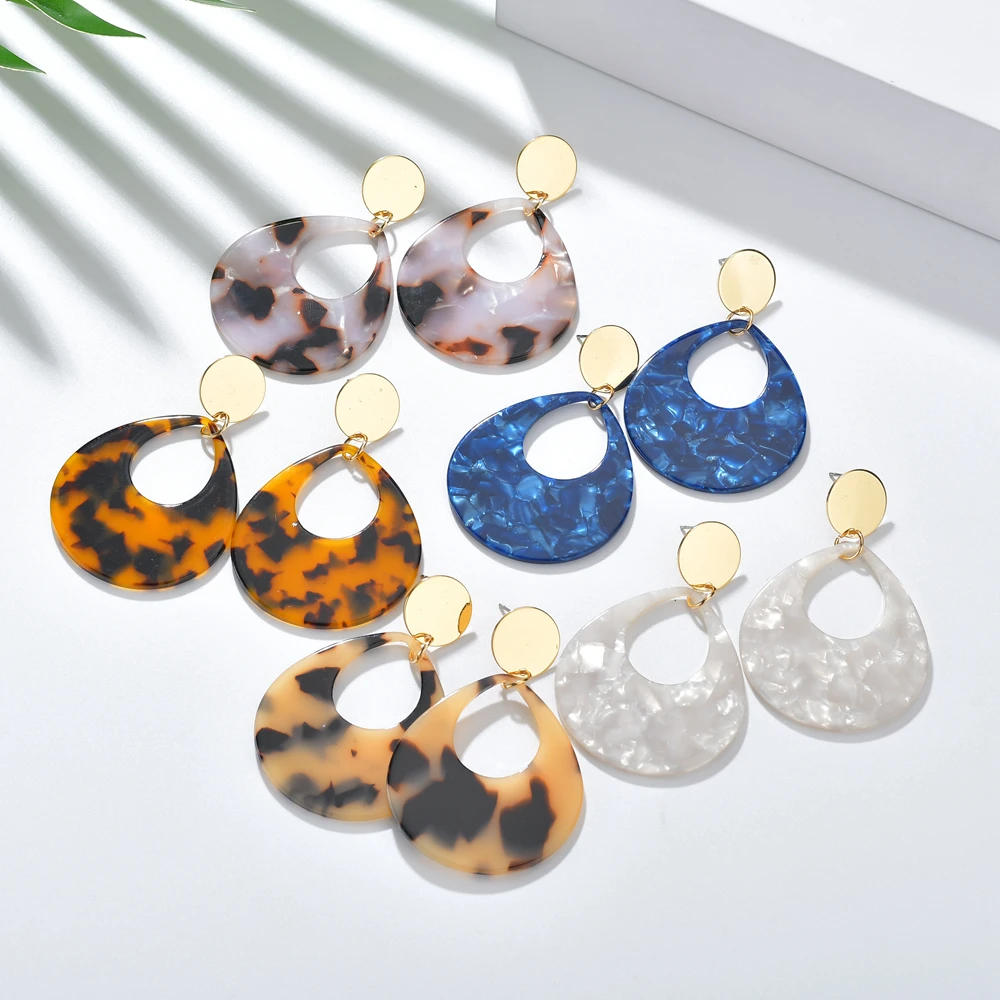 New Arrival Handmade Women Acrylic Earrings Colorful Leopard Tortoiseshell Earrings For Women Girls Hollow Water Drop Earrings
New Arrival Handmade Women Acrylic Earrings Colorful Leopard Tortoiseshell Earrings For Women Girls Hollow Water Drop Earrings