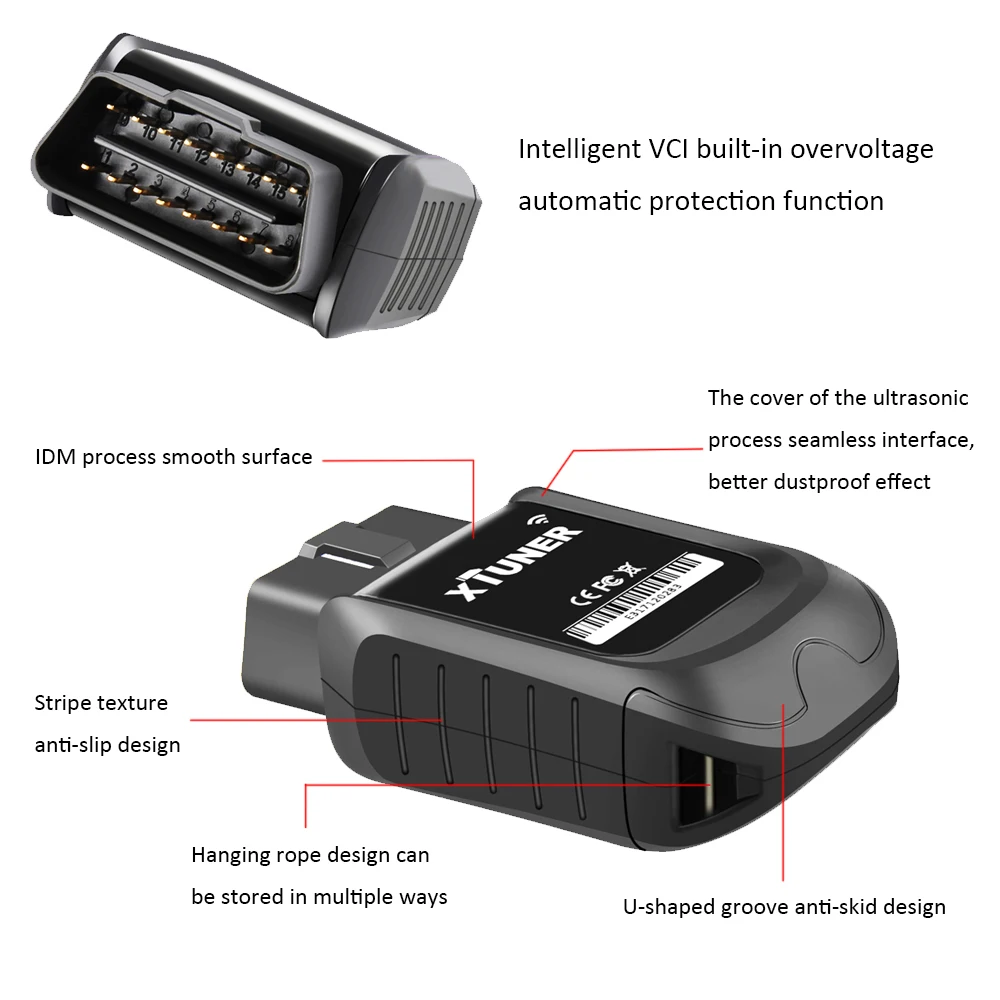 Диагностический инструмент для автомобиля xтюнер E3 VPECKER E1 Wifi OBD2 ODB2 ABS сканер кодов