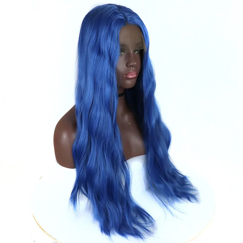 Bombshell Natural Wave Synthetic Lace Front Wigs Glueless Blue Color Heat Resistant Fiber Hair Natural Hairline For Women Wigs
Bombshell Natural Wave Synthetic Lace Front Wigs Glueless Blue Color Heat Resistant Fiber Hair Natural Hairline For Women Wigs