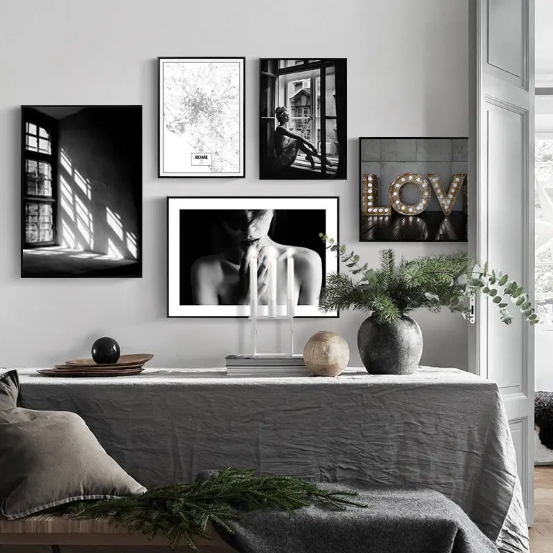 Nordic Canvas Painting Home Decor Scenery Picture Wall Art Figure Print Living Room Bedroom Black White Europe Decor Painting
Nordic Canvas Painting Home Decor Scenery Picture Wall Art Figure Print Living Room Bedroom Black White Europe Decor Painting