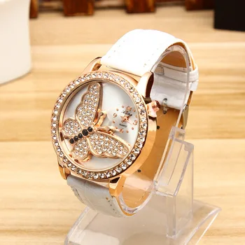 2018 new diamond-encrusted butterfly dial leather strap casual fashion exquisite precision high-end luxury women's quartz watch
2018 new diamond-encrusted butterfly dial leather strap casual fashion exquisite precision high-end luxury women's quartz watch