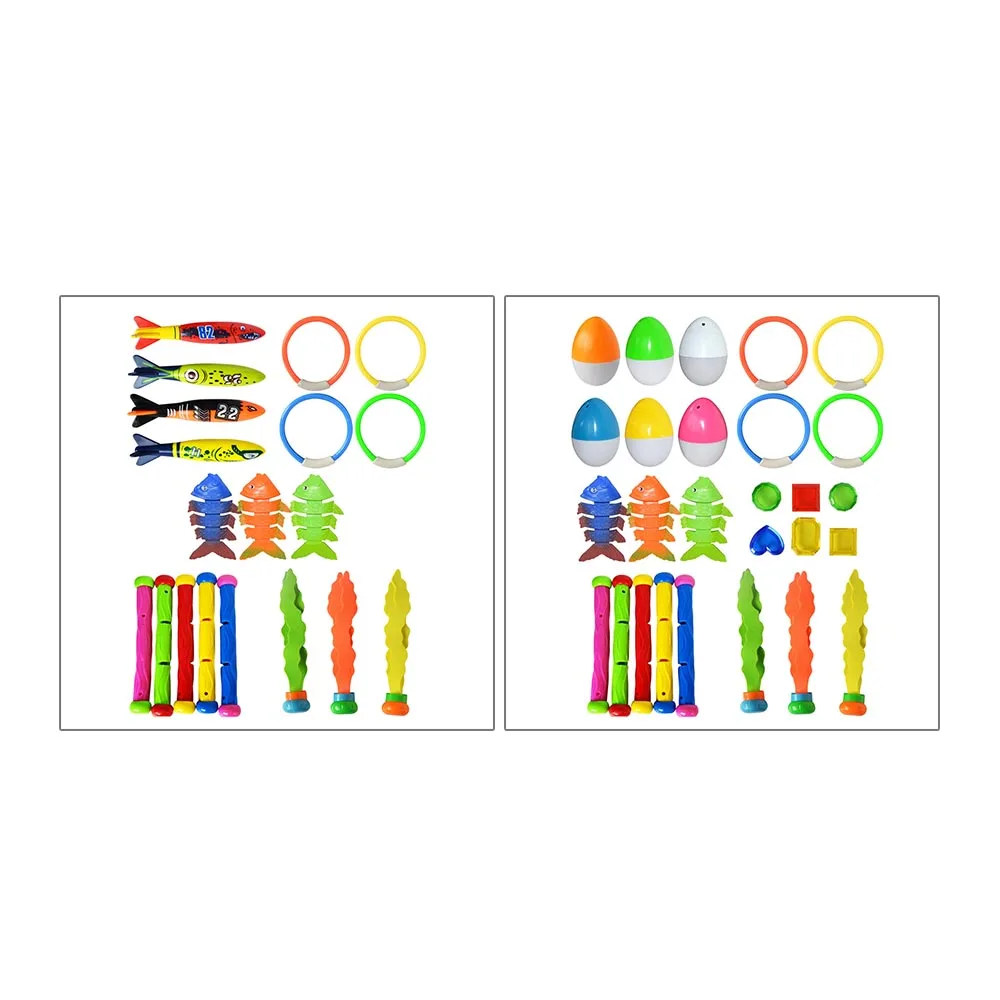 19/27pcs Diving Ring Stick Fishbone Seaweed Outdoor Sports Toys Diving Pool Toy Set Summer Beach Children's Funny Toys New
19/27pcs Diving Ring Stick Fishbone Seaweed Outdoor Sports Toys Diving Pool Toy Set Summer Beach Children's Funny Toys New