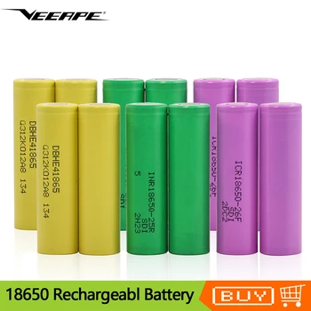 2Pcs 3Pcs 18650 Rechargeable Li-ion Battery 3.6V 3.7V 2500mAh 2600mAh For Samsung 26F Lithium Batteries For LG HE4 Battery
2Pcs 3Pcs 18650 Rechargeable Li-ion Battery 3.6V 3.7V 2500mAh 2600mAh For Samsung 26F Lithium Batteries For LG HE4 Battery