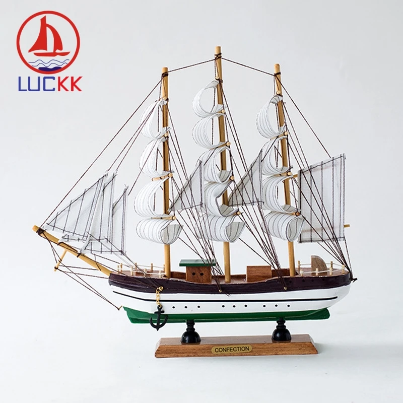 LUCKK 33CM Handmade Mediterranean Sailing Boat Model Home Decor Room Interior Ornaments Wood Crafts Marine Kids Gift Figurine
LUCKK 33CM Handmade Mediterranean Sailing Boat Model Home Decor Room Interior Ornaments Wood Crafts Marine Kids Gift Figurine