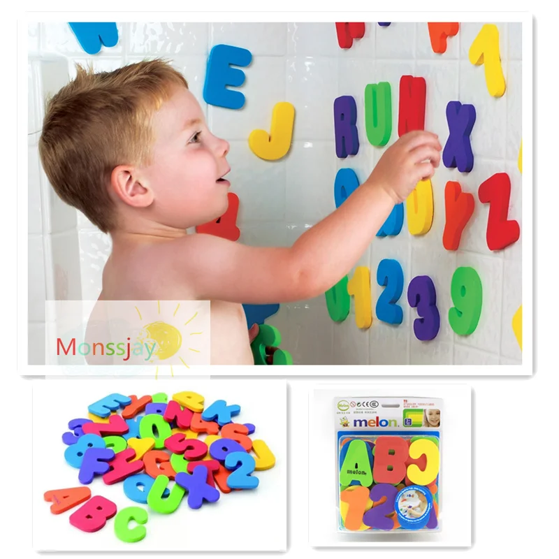 36pcs/set Bath Toy for Children Water Floating Alphanumeric Letters Puzzle Soft EVA Numbers Bathroom sticker for Baby Gift
36pcs/set Bath Toy for Children Water Floating Alphanumeric Letters Puzzle Soft EVA Numbers Bathroom sticker for Baby Gift