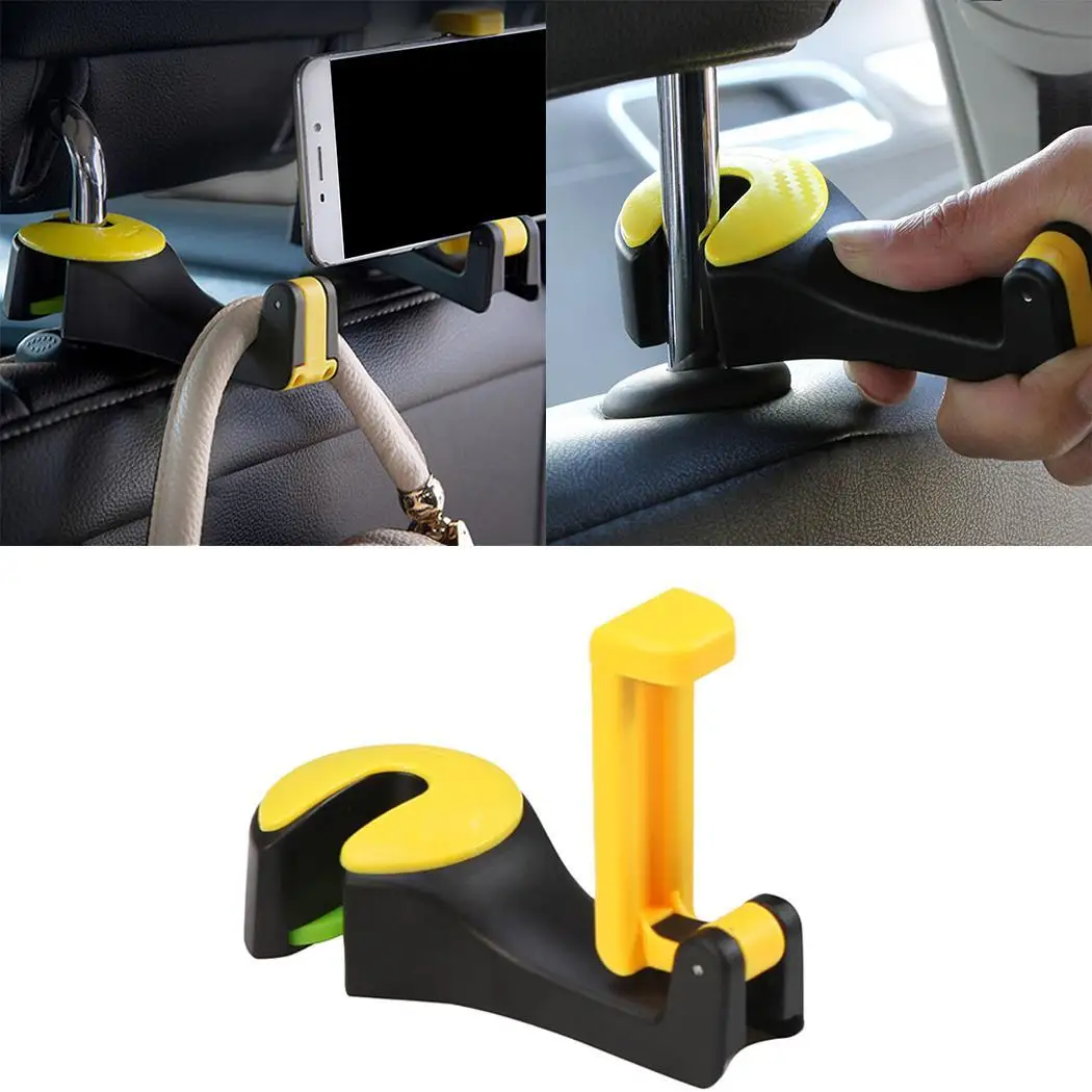 Multifunction General Auto Car Headrest Phone Holder Hook for Hanging Bag Clothes Car Hooks Phone holders Car Storage Organizer
Multifunction General Auto Car Headrest Phone Holder Hook for Hanging Bag Clothes Car Hooks Phone holders Car Storage Organizer