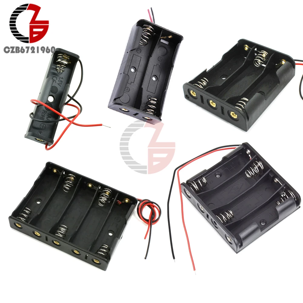 AA Battery Holder 1.5V Battery Storage Box Case with Lead Wire for Power Bank DIY Easy Soldering 1/2/3/4/5 Slot
AA Battery Holder 1.5V Battery Storage Box Case with Lead Wire for Power Bank DIY Easy Soldering 1/2/3/4/5 Slot