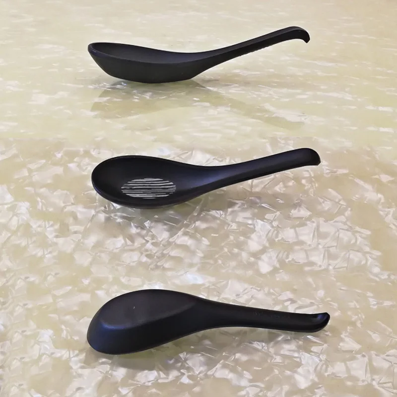 Black Frosted Imitation Porcelain Dinnerware Soup Spoon Small Bowl Taste Dish Cafeteria A5 Melamine Tableware Dinner Plate Black Frosted Imitation Porcelain Dinnerware Soup Spoon Small Bowl Taste Dish Cafeteria A5 Melamine Tableware Dinner Plate