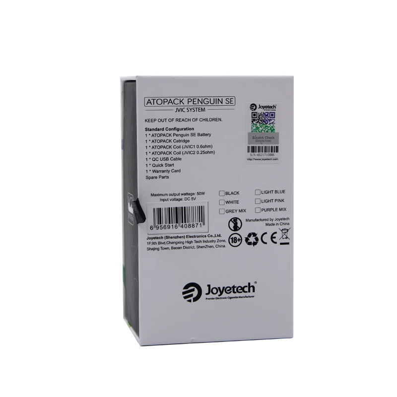 Origina Joyetech Atopack Penguin SE Starter Kit 8.8ml/2.0ml with 2000mah Built-in Battery Electronic Cigarette Vape