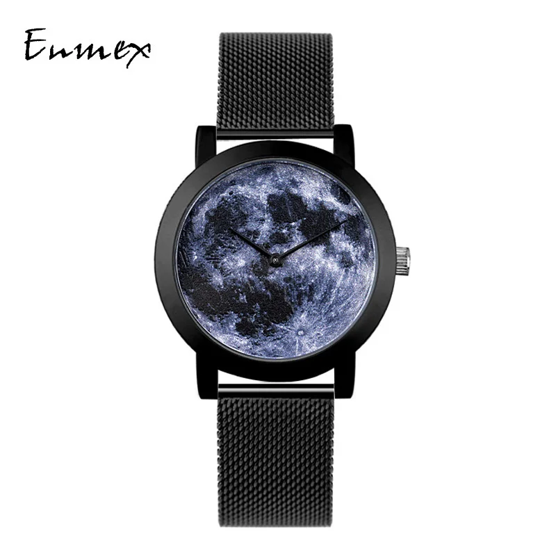 2018 Enmex creative design neutral wristwatch moonscape 3D Stereoscopic ou simple face nature fashion quartz lady watches
2018 Enmex creative design neutral wristwatch moonscape 3D Stereoscopic ou simple face nature fashion quartz lady watches