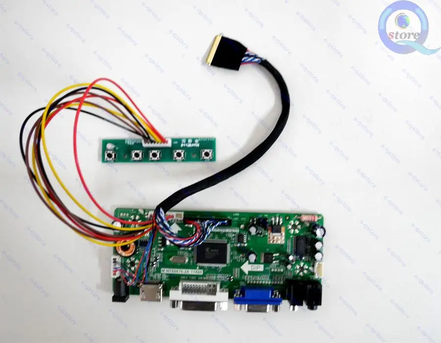 NT68676(HDMI+DVI+VGA)LCD Controller Driver Board for 14" inch 1366X768 LTN140AT21-002
NT68676(HDMI+DVI+VGA)LCD Controller Driver Board for 14" inch 1366X768 LTN140AT21-002