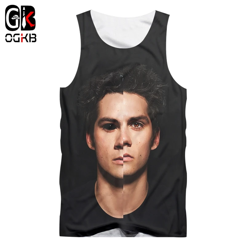OGKB New Arrival Men's Tank Top Funny Printing teen wolf 3D Cap Vest Singlets Man Quick Dry Polyester Sleeveless Tee Shirts
OGKB New Arrival Men's Tank Top Funny Printing teen wolf 3D Cap Vest Singlets Man Quick Dry Polyester Sleeveless Tee Shirts