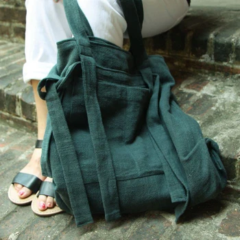 Original Handmade National Women Shoulder Bag Green Cotton And Linen Canvas Bag Casual Literary Style Handbag Classic Simple Bag 
Original Handmade National Women Shoulder Bag Green Cotton And Linen Canvas Bag Casual Literary Style Handbag Classic Simple Bag