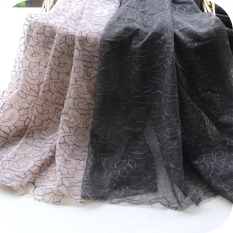 50x130cm apricot pink tea brown Geometric flow pattern Net Embroidery Lace Fabric of DIY webbing dress clothes Cloth Materials
50x130cm apricot pink tea brown Geometric flow pattern Net Embroidery Lace Fabric of DIY webbing dress clothes Cloth Materials