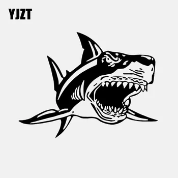 YJZT 15.5CM*11.8CM Vinyl Decal Angry Shark Fish Teeth Ocean Sea Car Sticker Black/Silver C24-0605
YJZT 15.5CM*11.8CM Vinyl Decal Angry Shark Fish Teeth Ocean Sea Car Sticker Black/Silver C24-0605