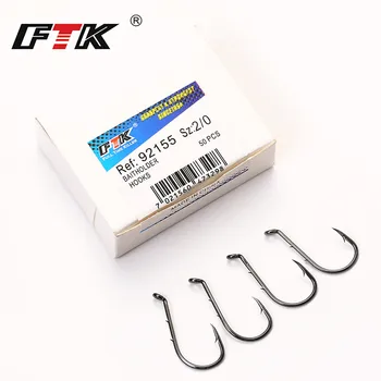 FTK 50Pcs/Lot Baitholder 92155 1/0#-7# Carbon Steel Hooks From Norway For Jigging Carp Anzol Fishhook Fishing Tackle
FTK 50Pcs/Lot Baitholder 92155 1/0#-7# Carbon Steel Hooks From Norway For Jigging Carp Anzol Fishhook Fishing Tackle