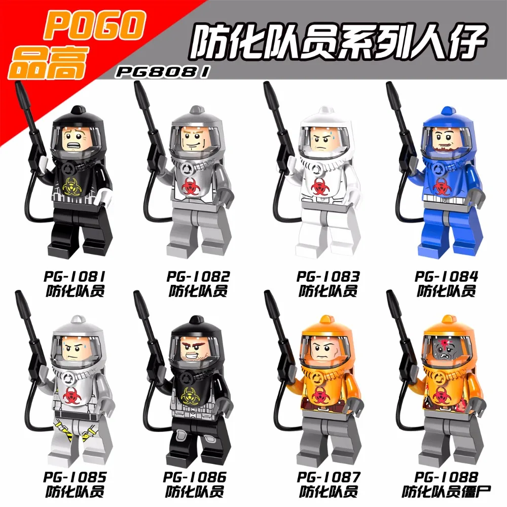 Building Blocks Fire-fighting Anti-chemical Clothers Zombie SuperHero StarWars Bricks Dolls Kids DIY Toys Hobbies PG8081 Figures
Building Blocks Fire-fighting Anti-chemical Clothers Zombie SuperHero StarWars Bricks Dolls Kids DIY Toys Hobbies PG8081 Figures
