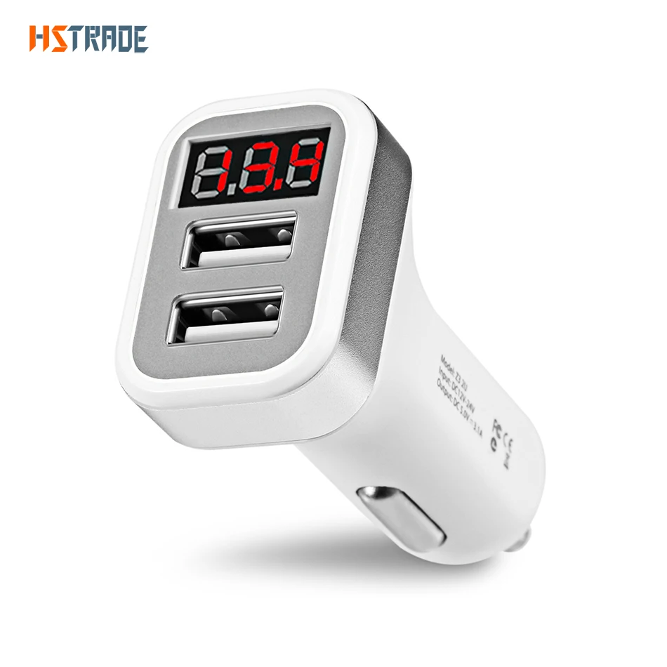 Car Charger digital display LCD screen 2A fast mobile phone charger for iPhone Samsung Xiaomi HUAWEI 2 USB port vehicle charger
Car Charger digital display LCD screen 2A fast mobile phone charger for iPhone Samsung Xiaomi HUAWEI 2 USB port vehicle charger