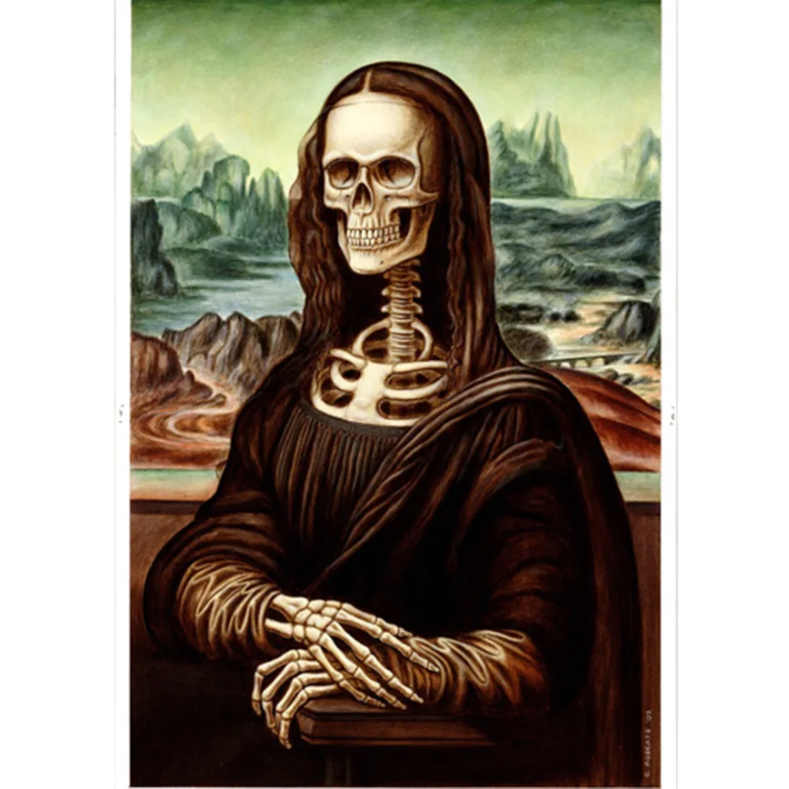 Full drill 5D Diy diamond painting cross stitch diamond embroidery kits diamond mosaic Skull Mona lisa picture home Decor ZC055
Full drill 5D Diy diamond painting cross stitch diamond embroidery kits diamond mosaic Skull Mona lisa picture home Decor ZC055