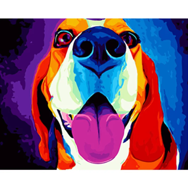 PAINTBOY Framed Pictures Painting By Numbers Colorful Dog Handwork Canvas Oil Painting Home Decor For Living Room GX3107
PAINTBOY Framed Pictures Painting By Numbers Colorful Dog Handwork Canvas Oil Painting Home Decor For Living Room GX3107