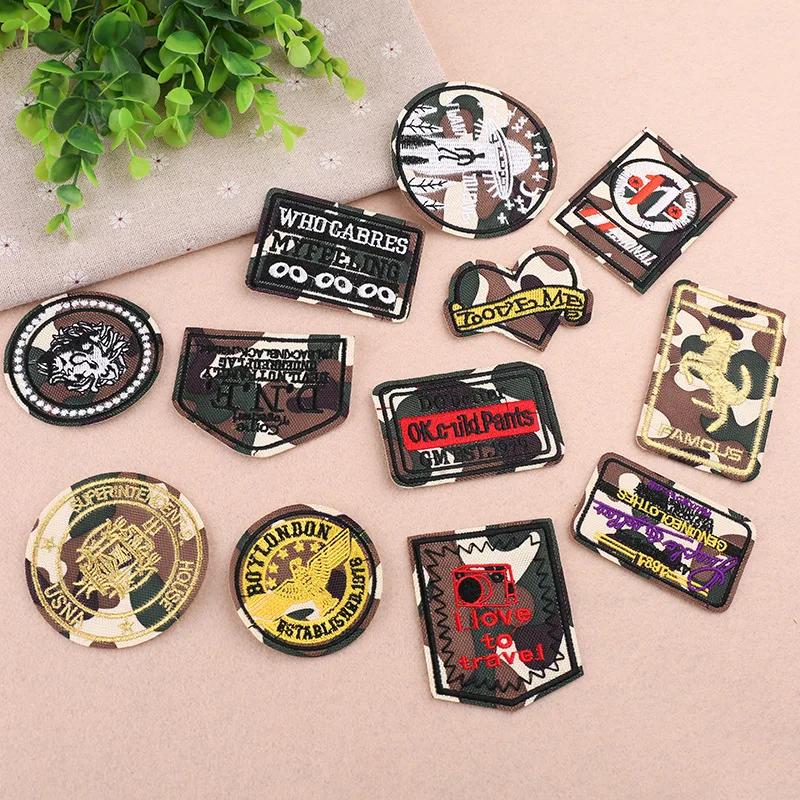 Military Embroidered Camouflage Patches Iron on Army Star Chevron Rank Badges for Jackets Heat Transfers Tactical Uniform Patch
Military Embroidered Camouflage Patches Iron on Army Star Chevron Rank Badges for Jackets Heat Transfers Tactical Uniform Patch