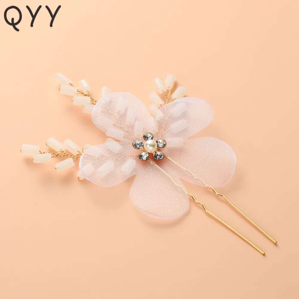 Newest Flowers Organza Alloy Opal Pearls Hairpins Clips Pins Wedding Hair Accessories Jewelry Bridal Headpiece for Bride
Newest Flowers Organza Alloy Opal Pearls Hairpins Clips Pins Wedding Hair Accessories Jewelry Bridal Headpiece for Bride