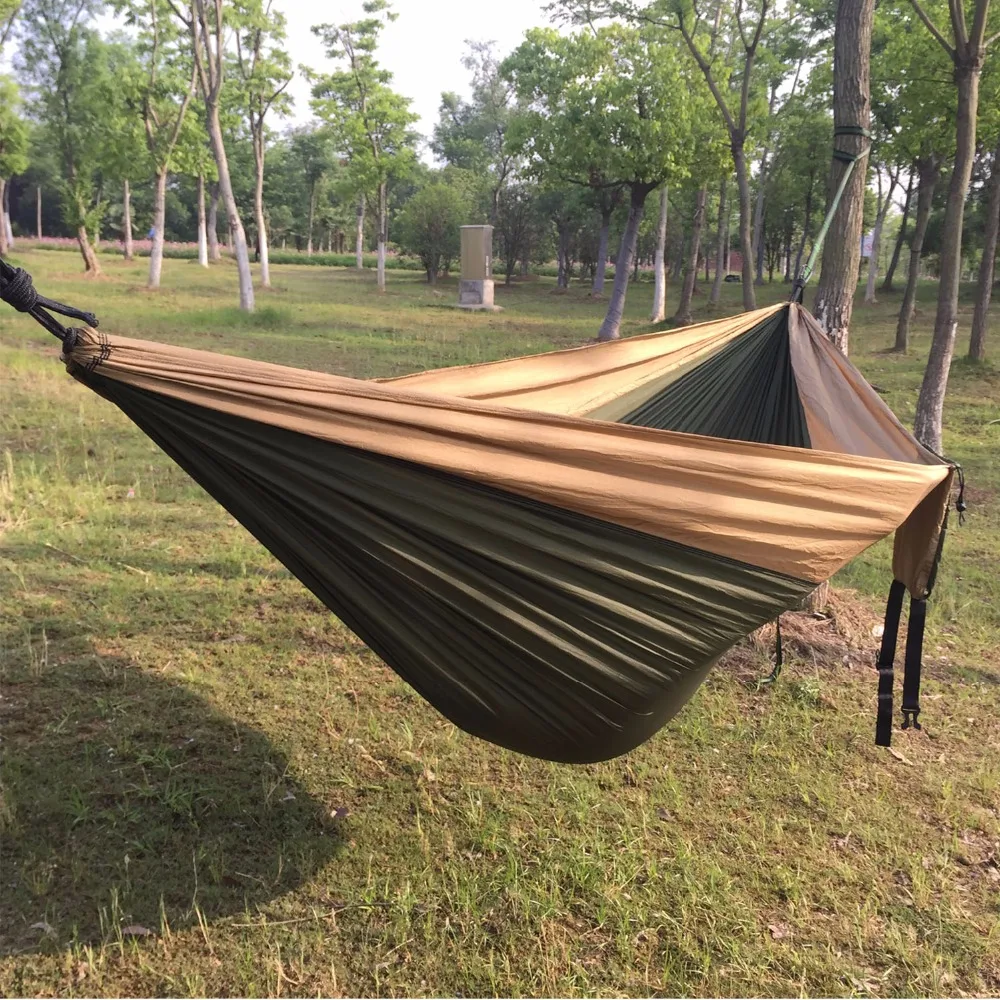 Двойной гамак для дома и улицы|parachute hammock|nylon parachute hammockhammock camping |