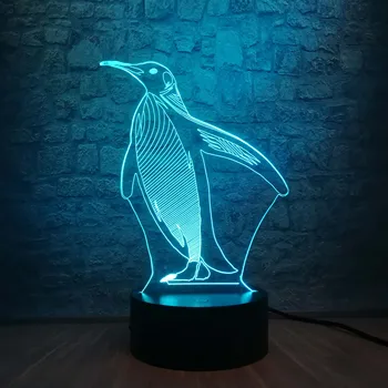 3D penguin LED Night light Desk Table Decoration lamp Bedroom Sleep Light 7 Color Change Boy Kid Christmas Gift Toy USB Base
3D penguin LED Night light Desk Table Decoration lamp Bedroom Sleep Light 7 Color Change Boy Kid Christmas Gift Toy USB Base