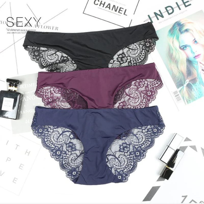 Women's Sexy Lace Panties Seamless Underwear Briefs for Ladies Panty traceless crotch of cotton Plus Size Transparent Panties
Women's Sexy Lace Panties Seamless Underwear Briefs for Ladies Panty traceless crotch of cotton Plus Size Transparent Panties