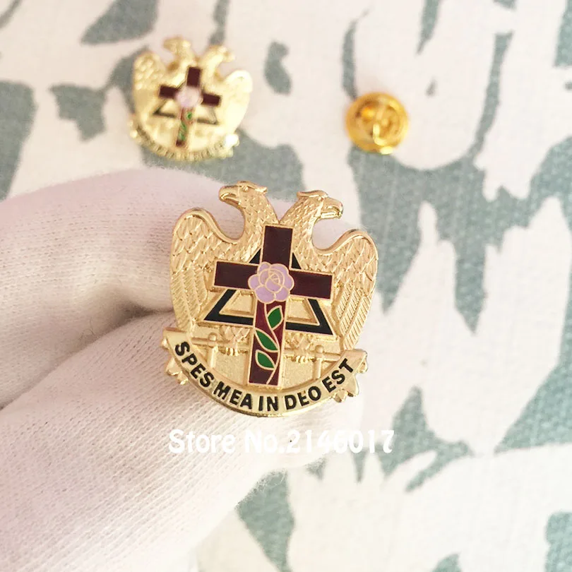 50pcs Custom Lapel Pin Badge Scottish Rite Rose Croix Cross 32 Degree Masonic Masonry Freemason Enamel Brooches and Pins
50pcs Custom Lapel Pin Badge Scottish Rite Rose Croix Cross 32 Degree Masonic Masonry Freemason Enamel Brooches and Pins