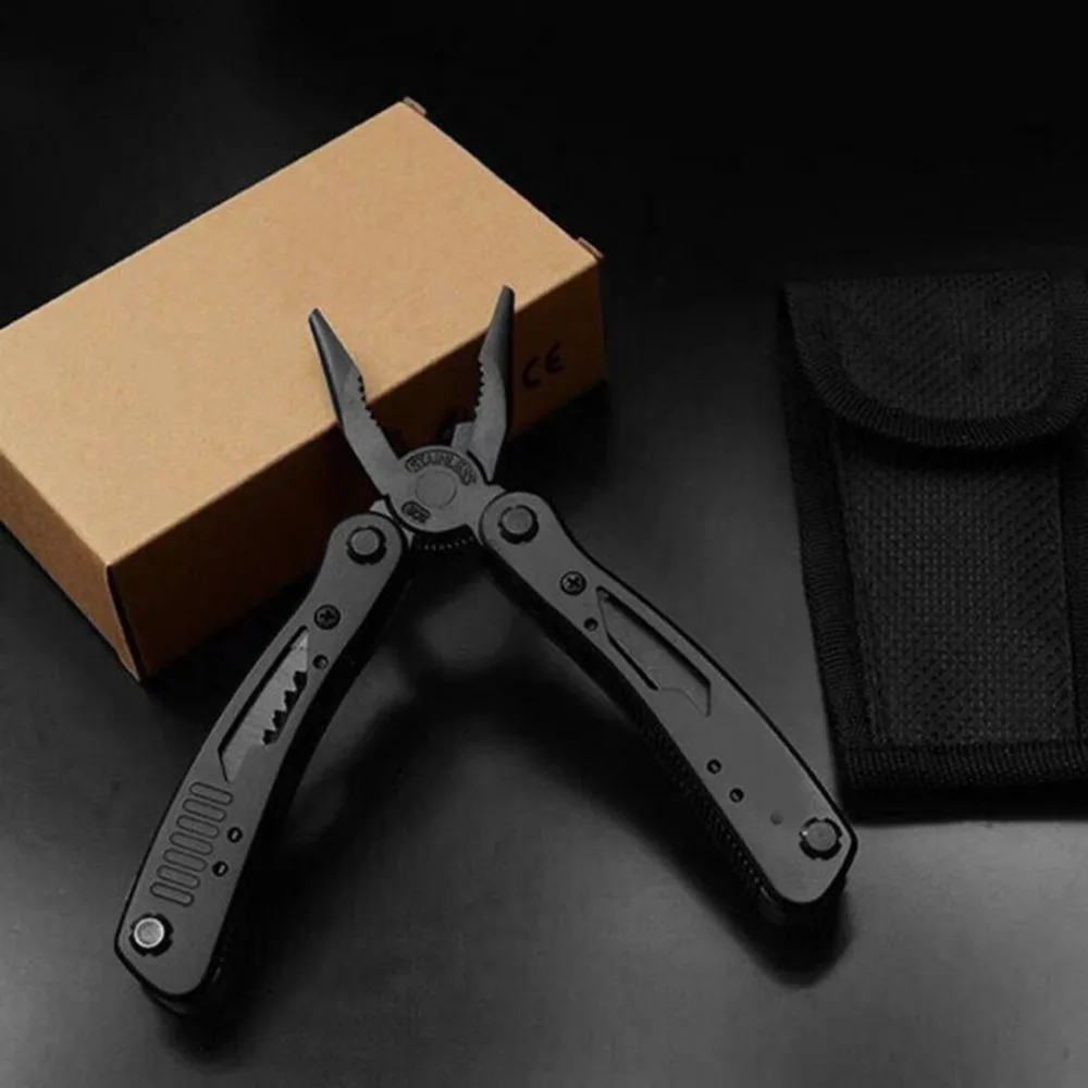 OUTAD Foldable Multi-function Stainless Steel Black Pliers Outdoor Survival Pocket Multi Tools Camping & Hiking Kit
OUTAD Foldable Multi-function Stainless Steel Black Pliers Outdoor Survival Pocket Multi Tools Camping & Hiking Kit
