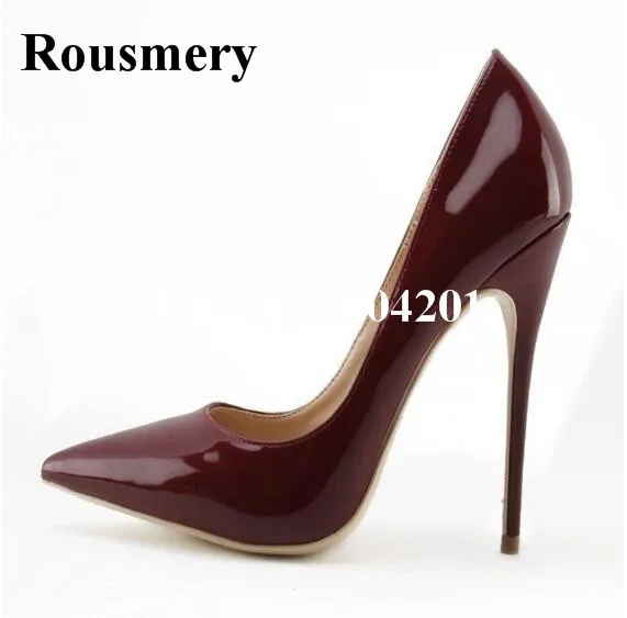 New Arrival Pumps Wine Red Concise Pointed Toe Office Shoes Women Fashion Mirror Leather Shallow High Heels Chic Shoes for Women
New Arrival Pumps Wine Red Concise Pointed Toe Office Shoes Women Fashion Mirror Leather Shallow High Heels Chic Shoes for Women