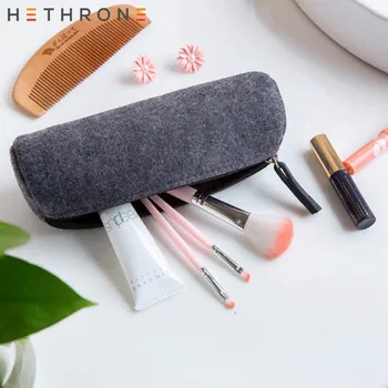Hethrone Handmade Felt zipper Writing pouch case for school stationery Pencil bag Gray calligraphy Gel pen Pencil case supplies 
Hethrone Handmade Felt zipper Writing pouch case for school stationery Pencil bag Gray calligraphy Gel pen Pencil case supplies