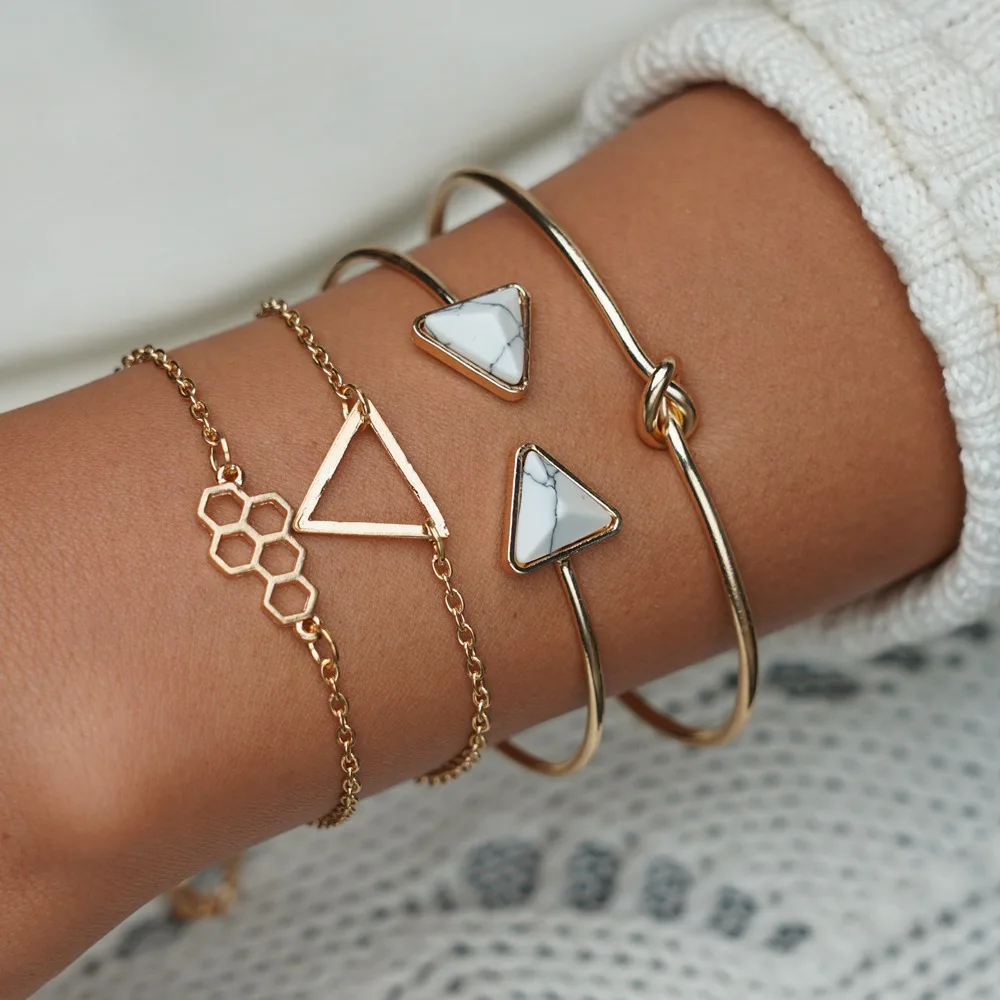 MissCyCy Bohemian Gold Silver Color Triangle Geometric Bracelets For Women Vintage Resin Stone Cuff Bangles Femme Jewelry
MissCyCy Bohemian Gold Silver Color Triangle Geometric Bracelets For Women Vintage Resin Stone Cuff Bangles Femme Jewelry