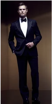 Custom Made Groom Tuxedos Navy Blue Groomsmen Peak Satin Lapel Men Wedding Suits Best Mens Suit (Jacket+Pants+Tie+Girdle) B622
Custom Made Groom Tuxedos Navy Blue Groomsmen Peak Satin Lapel Men Wedding Suits Best Mens Suit (Jacket+Pants+Tie+Girdle) B622