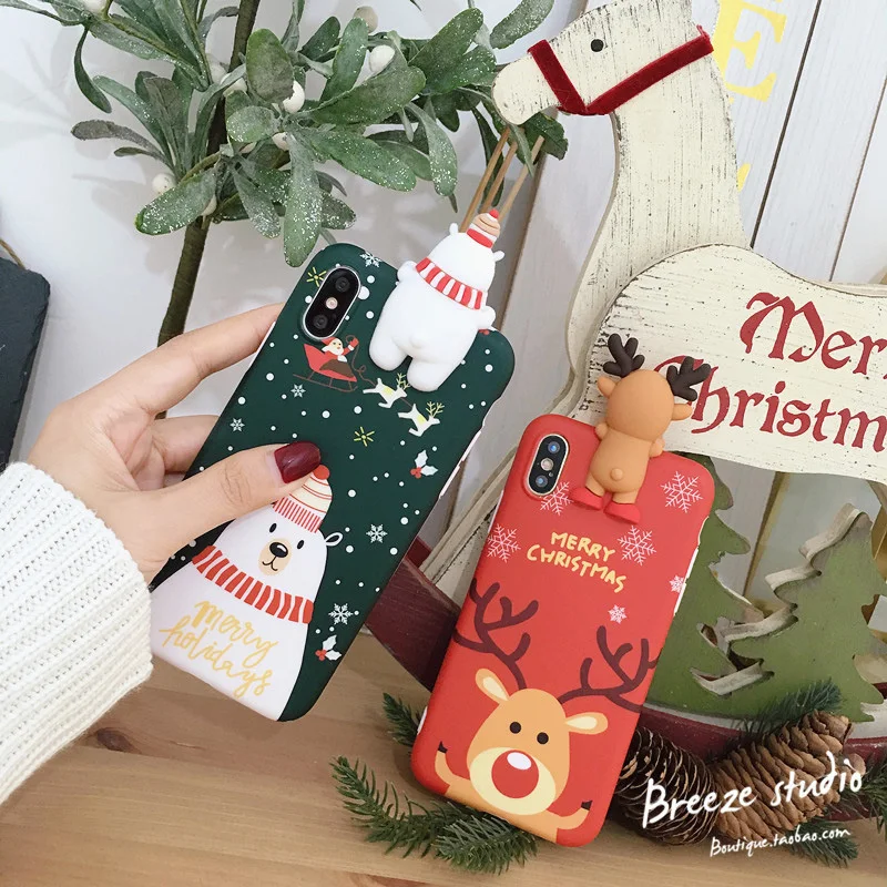 New Cartoon Christmas Elk Deer Phone Case For iPhone 6 6S 7 8 Plus X XS XR XS Max Xmas Snowman Soft TPU Phone Back Cover Cases
New Cartoon Christmas Elk Deer Phone Case For iPhone 6 6S 7 8 Plus X XS XR XS Max Xmas Snowman Soft TPU Phone Back Cover Cases