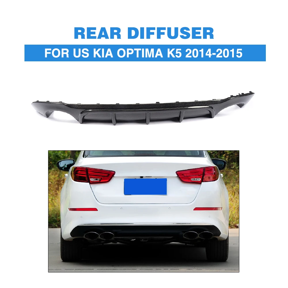 

Carbon Fiber Car Rear Bumper Lip Spoiler Auto Rear Diffuser for US KIA Optima K5 2014-2015 Car Styling