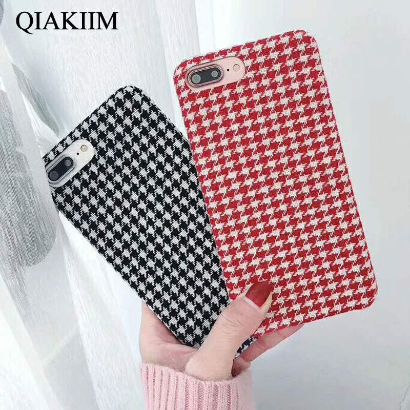 Cloth Grid Phone Cases For iPhone XS Max Xr XS X 8 7 6S 6 Plus Case Classic Lattice Cute Soft TPU Fashion Houndstooth Back Cover
Cloth Grid Phone Cases For iPhone XS Max Xr XS X 8 7 6S 6 Plus Case Classic Lattice Cute Soft TPU Fashion Houndstooth Back Cover