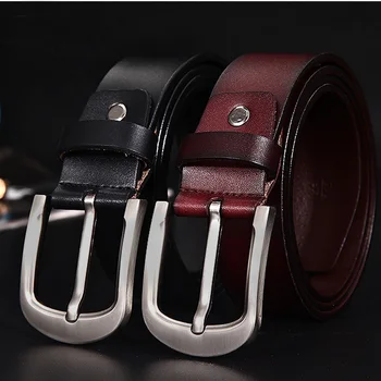 High Quality Men Belt Cow Genuine Leather Male Belts Luxury Design Belts For Men New Fashion Classice Vintage Pin Buckle
High Quality Men Belt Cow Genuine Leather Male Belts Luxury Design Belts For Men New Fashion Classice Vintage Pin Buckle