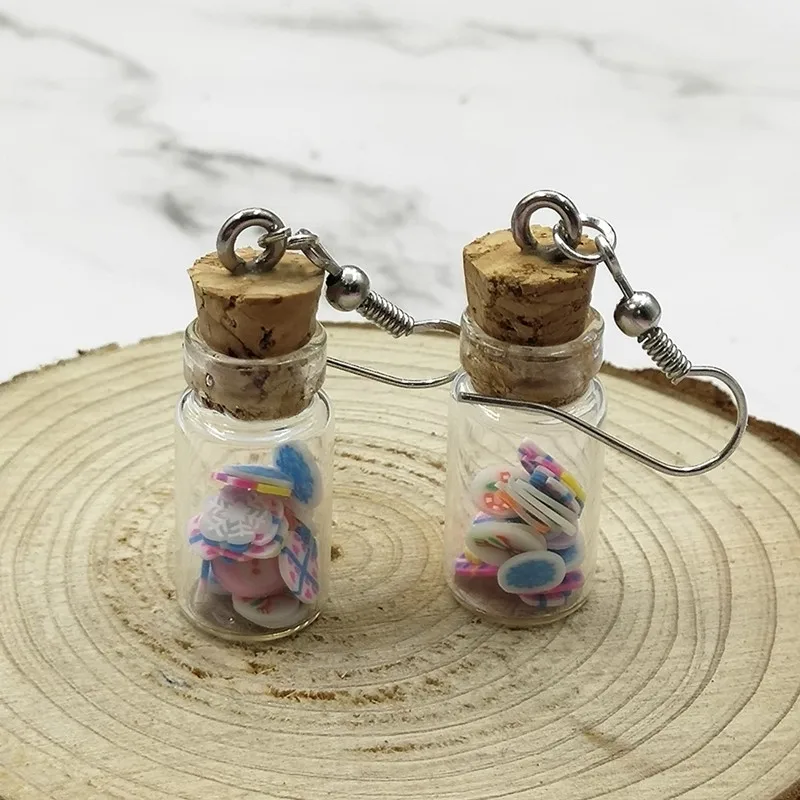 1pai Model Soft Ceramic Snowflake & Glass Bottle Earring Women's Fashion Creative Jewelry Hand-made DIY Personal Gifts
1pai Model Soft Ceramic Snowflake & Glass Bottle Earring Women's Fashion Creative Jewelry Hand-made DIY Personal Gifts