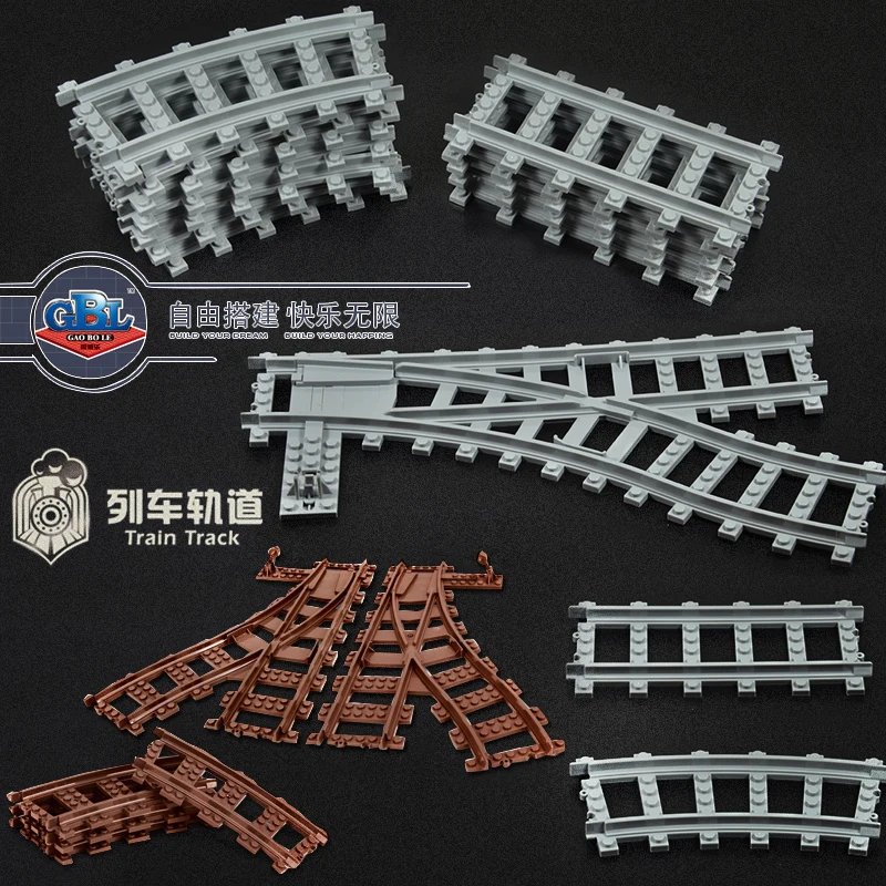 Flexible Compatible legoinglys City Trains Rails Track Railway model sets Forked Straight Curved Building Blocks Bricks Toys
Flexible Compatible legoinglys City Trains Rails Track Railway model sets Forked Straight Curved Building Blocks Bricks Toys